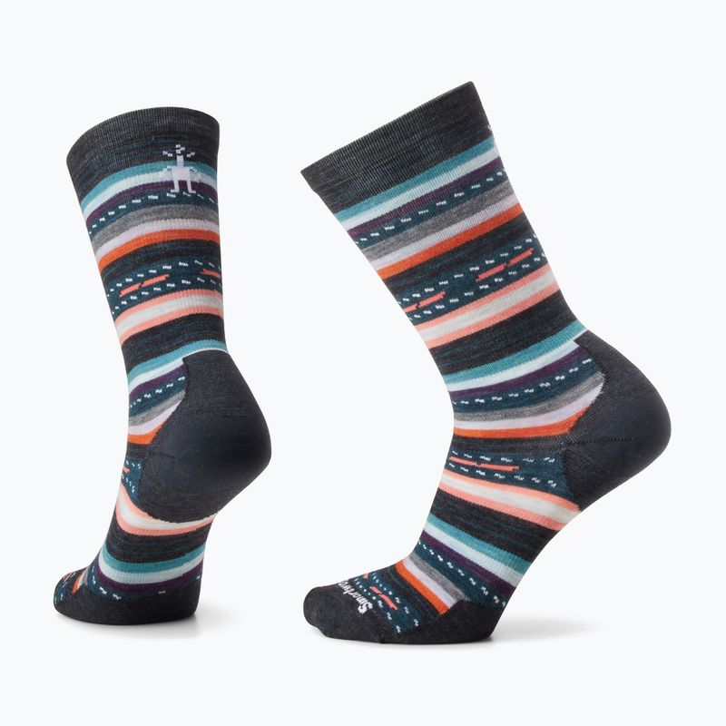 Smartwool Everyday Margarita Crew charcoal trekking socks