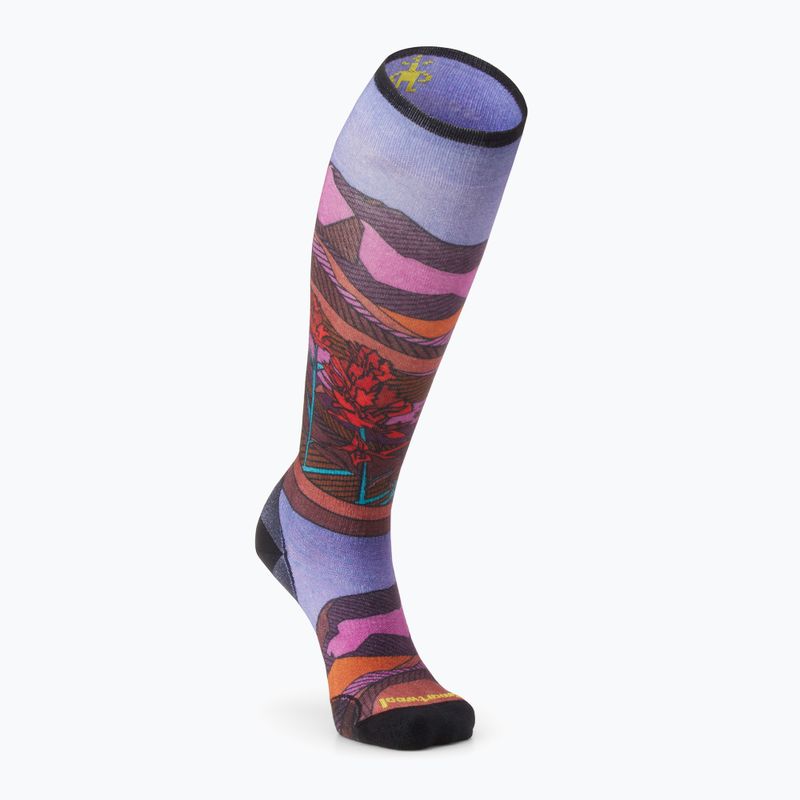 Smartwool women's ski socks Ski Zero Cushion Floral Field Print OTC picante 5