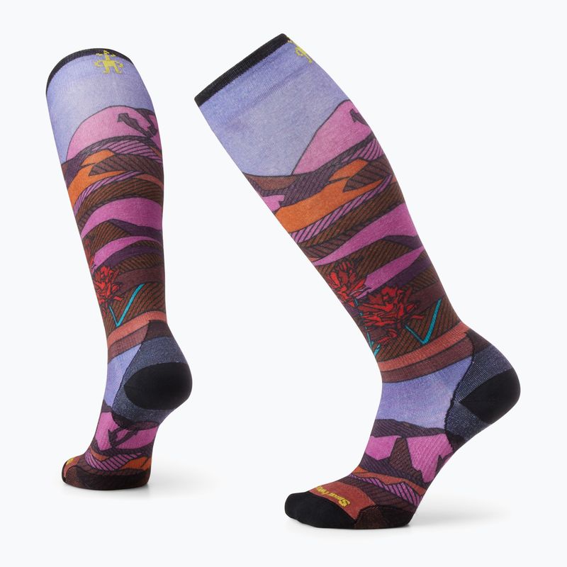 Smartwool women's ski socks Ski Zero Cushion Floral Field Print OTC picante 6