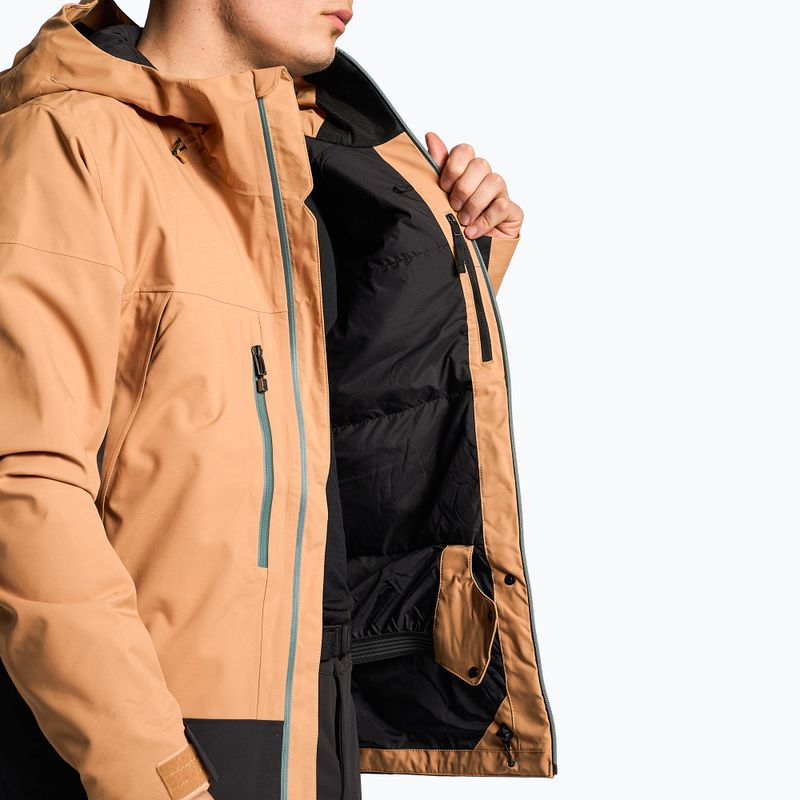 Men's ski jacket The North Face Mount Bre almond butter/black 5