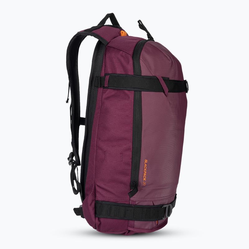 Women's snowboard backpack The North Face Slackpack 2.0 20 l boysenberry/mandarin 2