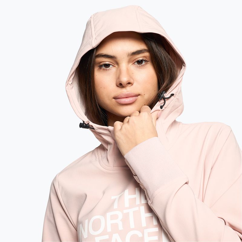 Women's trekking sweatshirt The North Face Tekno Pullover Hoodie pink moss 3