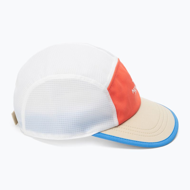 The North Face Run optic blue/radiant orange/white running cap 2