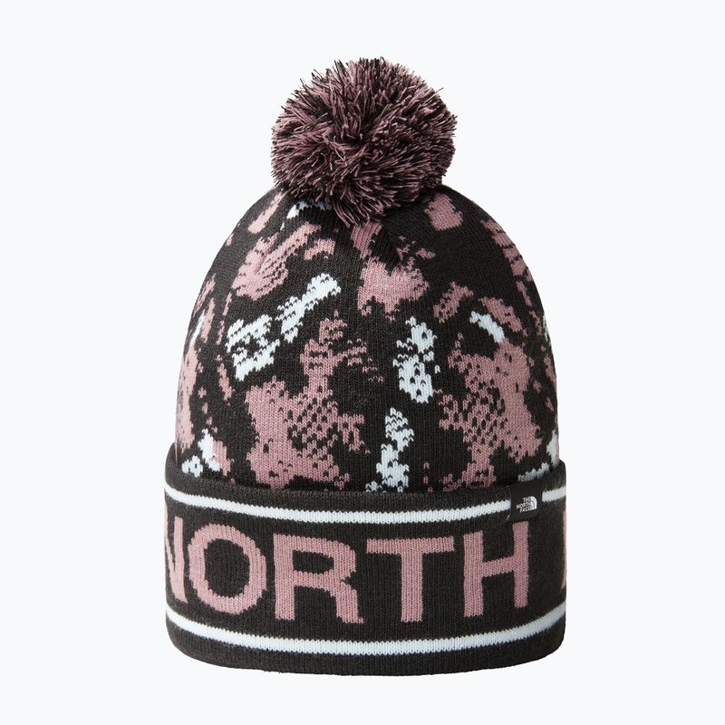 The North Face Ski Tuke winter cap fawn grey snake charmer print