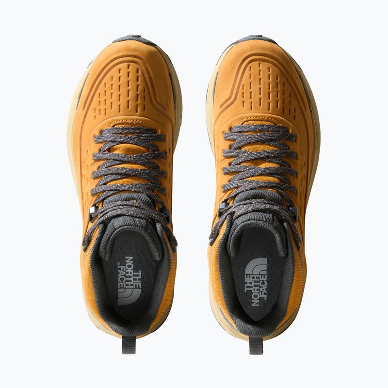 Men's trekking boots The North Face Vectiv Exploris 2 Mid Futurelight Lthr citrine yellow/khaki stone 10
