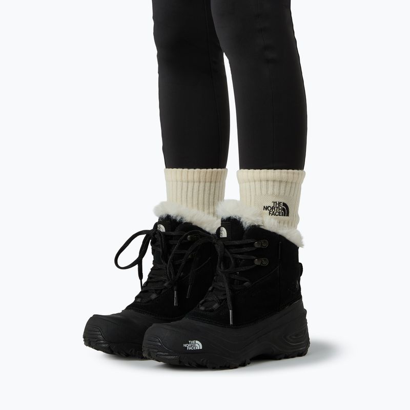 The North Face Shellista V Lace WP children's snow boots black/black 8