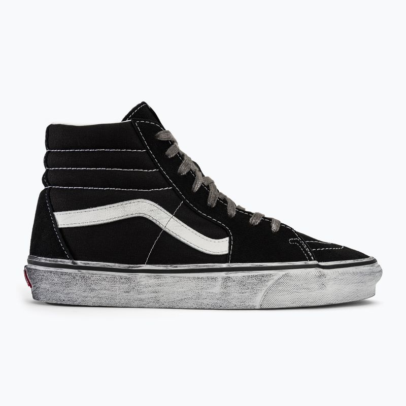 Vans SK8-Hi Stressed black/white shoes 2