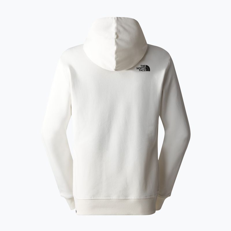 Men's The North Face Standard Hoodie gardenia white/coal brown water distortion print 5