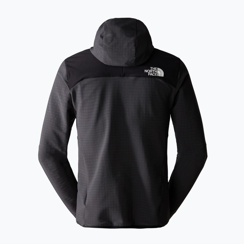 Men's The North Face Dawn Turn Hybrid Ventrix Midlayer jacket sphalt grey/black/shocking orange 6