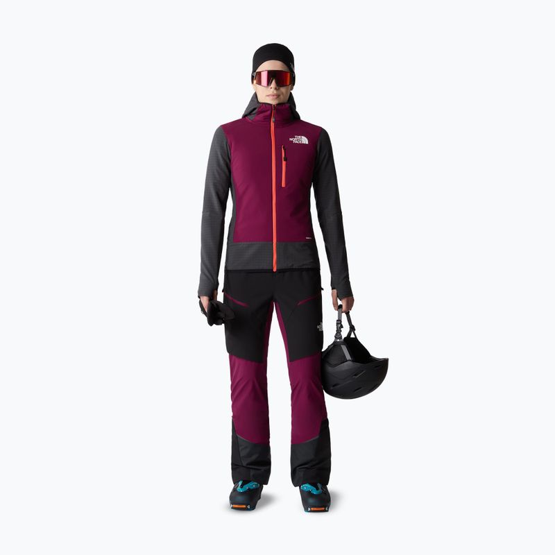 Women's down jacket The North Face Dawn Turn Hybrid Ventrix Midlayer asphalt grey/boysenberry 2