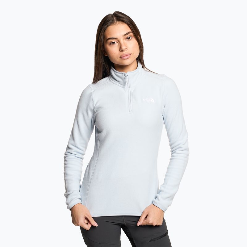 Women's fleece sweatshirt The North Face 100 Glacier 1/4 Zip dusty periwinkle