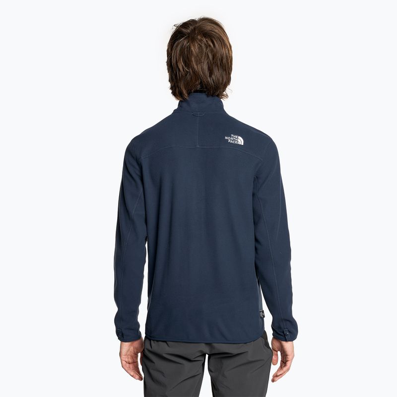 Men's fleece sweatshirt The North Face 100 Glacier Full Zip summit navy 2