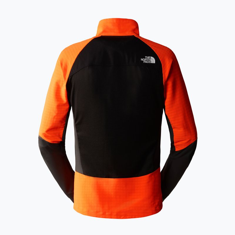 Men's softshell jacket The North Face Dawn Turn Softshell Fz black/shocking orange/asphalt grey 5
