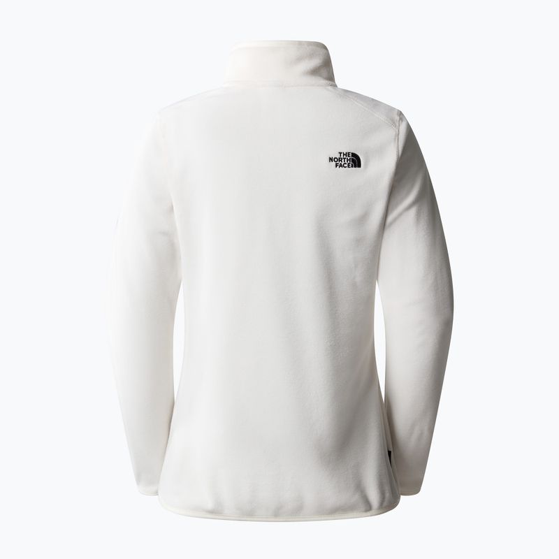 Women's fleece sweatshirt The North Face 100 Glacier 1/4 Zip gardenia white 5