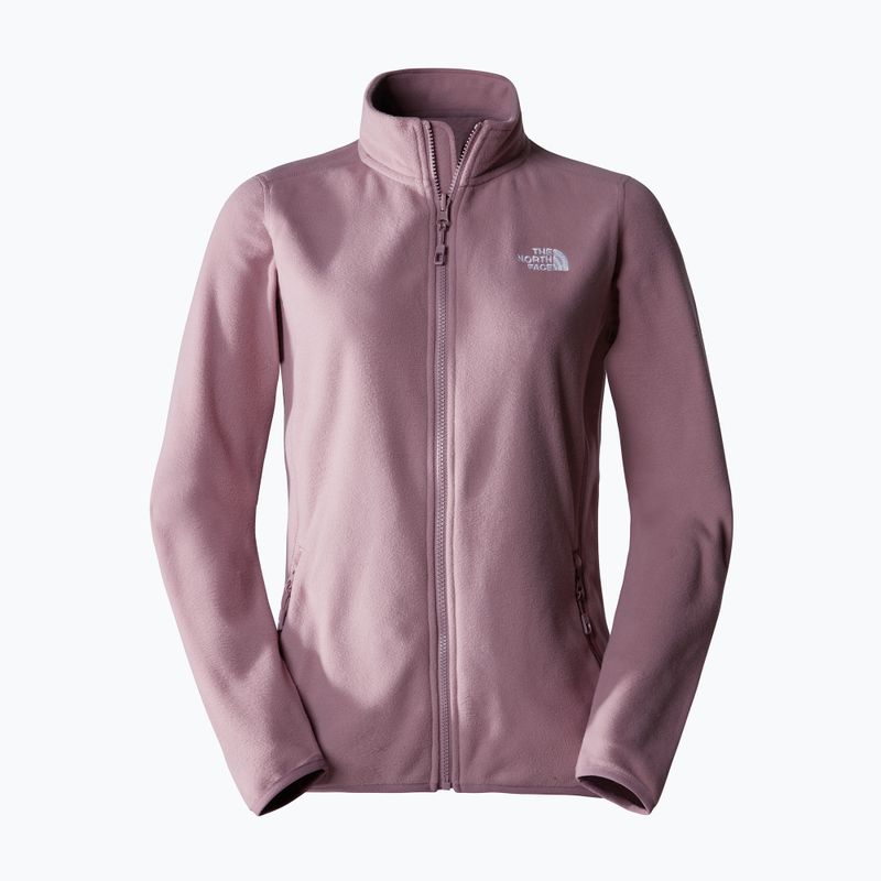 Women's fleece sweatshirt The North Face 100 Glacier Fz fawn grey 5