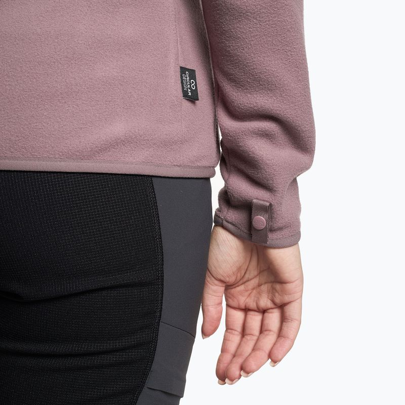 Women's fleece sweatshirt The North Face 100 Glacier Fz fawn grey 3