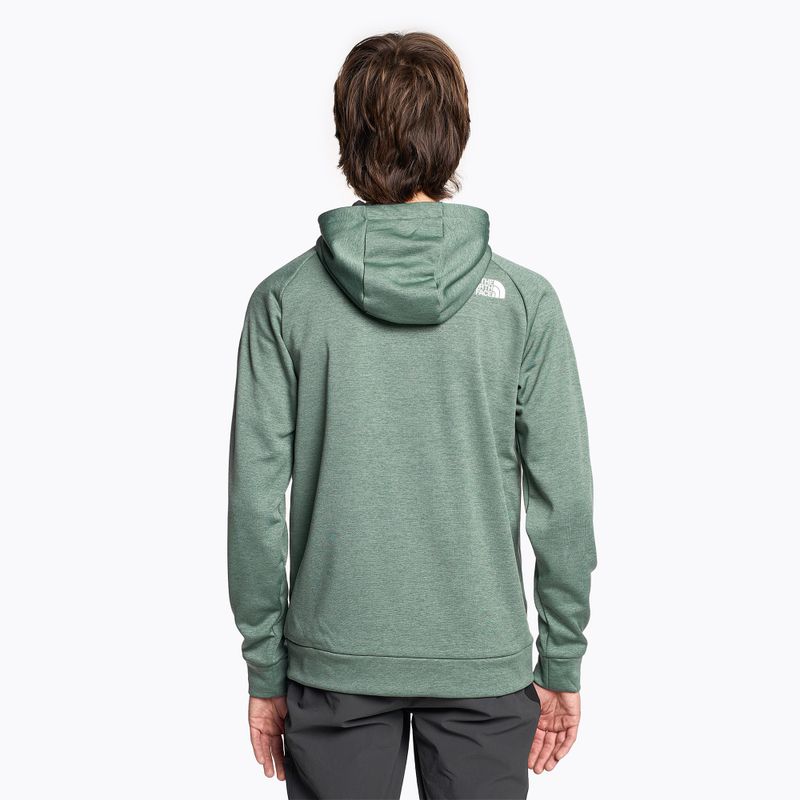 Men's trekking sweatshirt The North Face Reaxion Fleece F/Z Hoodie dark sage heather/asphalt grey 2