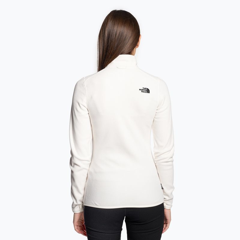 Women's fleece sweatshirt The North Face 100 Glacier Fz gardenia white 2