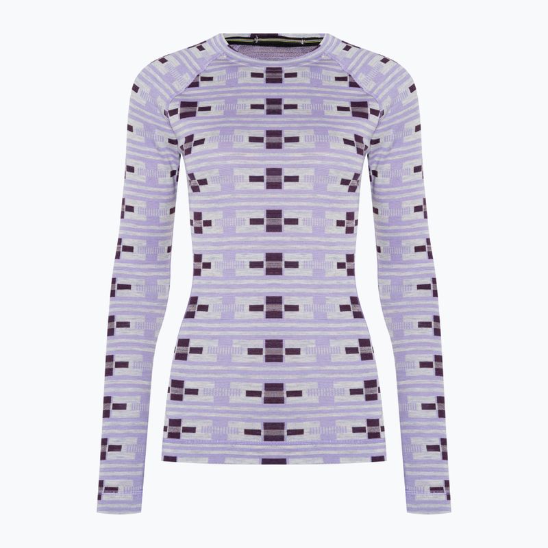 Women's thermal active sweatshirt Smartwool Merino 250 Baselayer Crew Boxed violet flirt with me 3