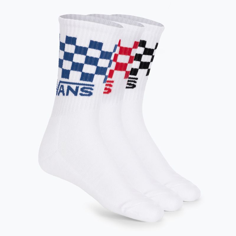 Vans Classic Check Crew men's socks 3 pairs white