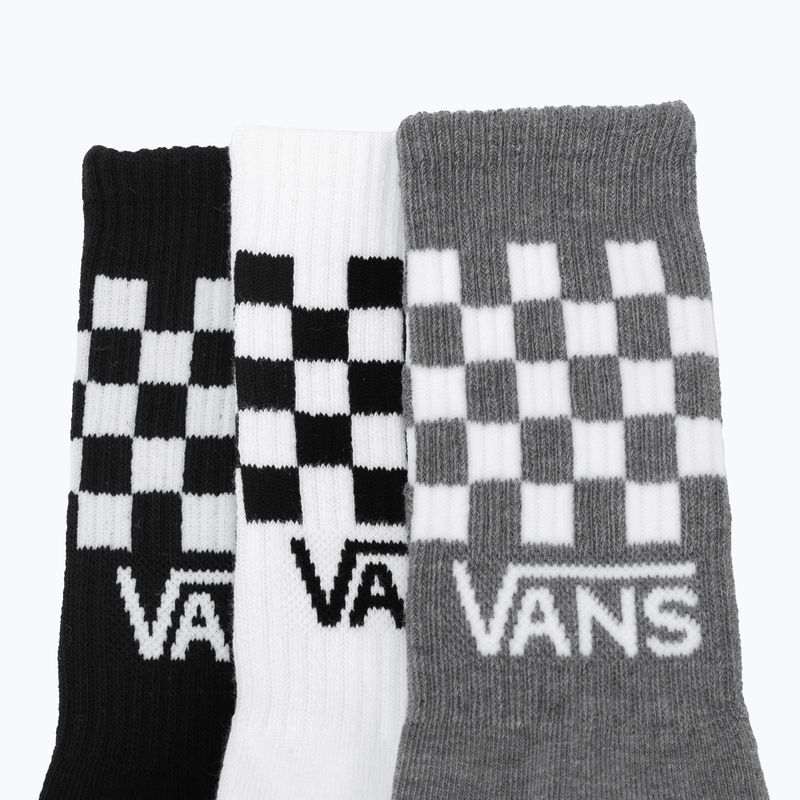 Vans Classic Check Crew men's socks 3 pairs black/white 6