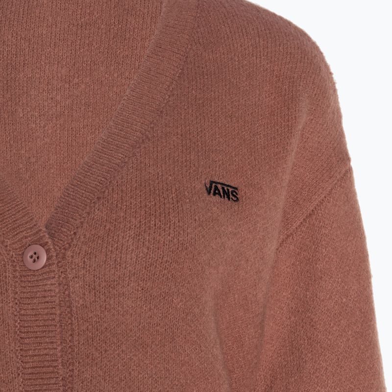 Women's Vans Hadley Relaxed Cardigan jumper whithered rose 3