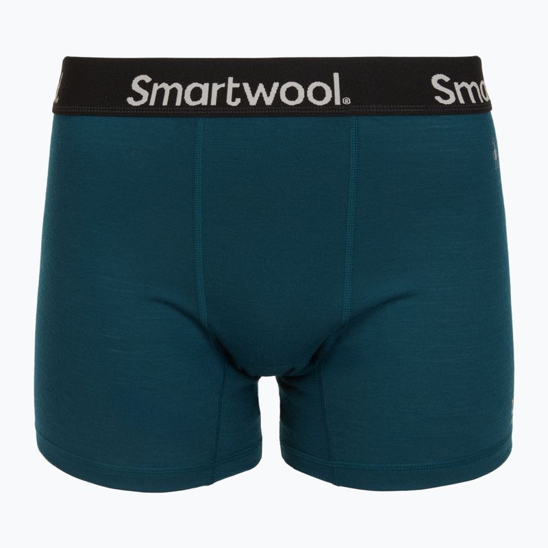 Men's Smartwool Merino Boxer Thermal Boxer Brief Boxed twilight blue