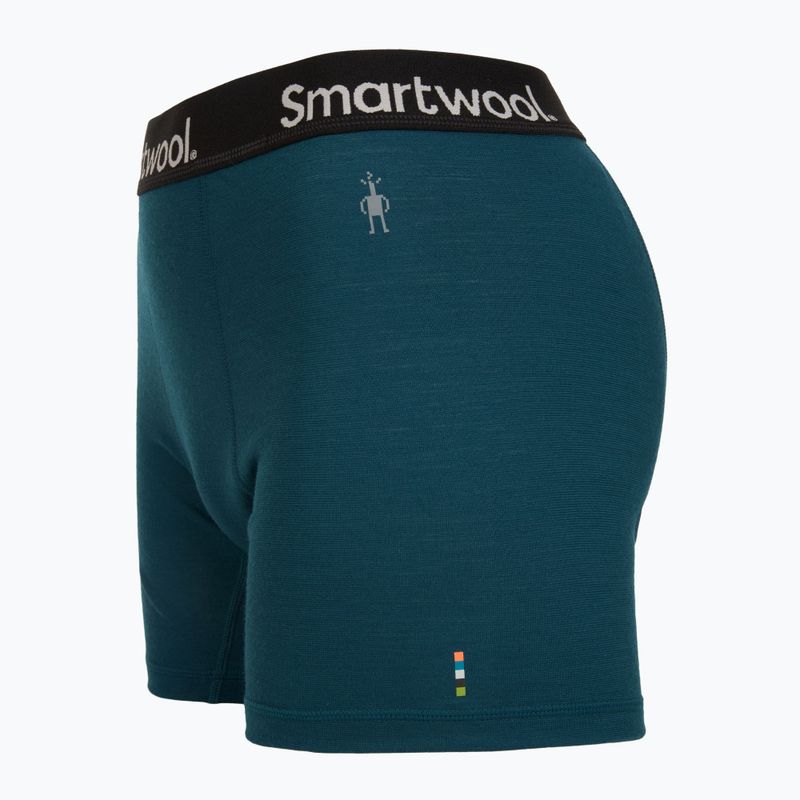 Men's Smartwool Merino Boxer Thermal Boxer Brief Boxed twilight blue 3