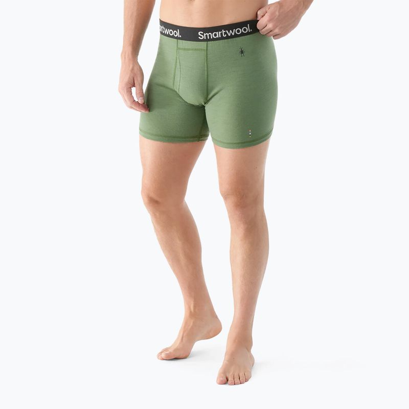 Men's Smartwool Merino Boxer Thermal Boxer Brief Boxed fern green 2
