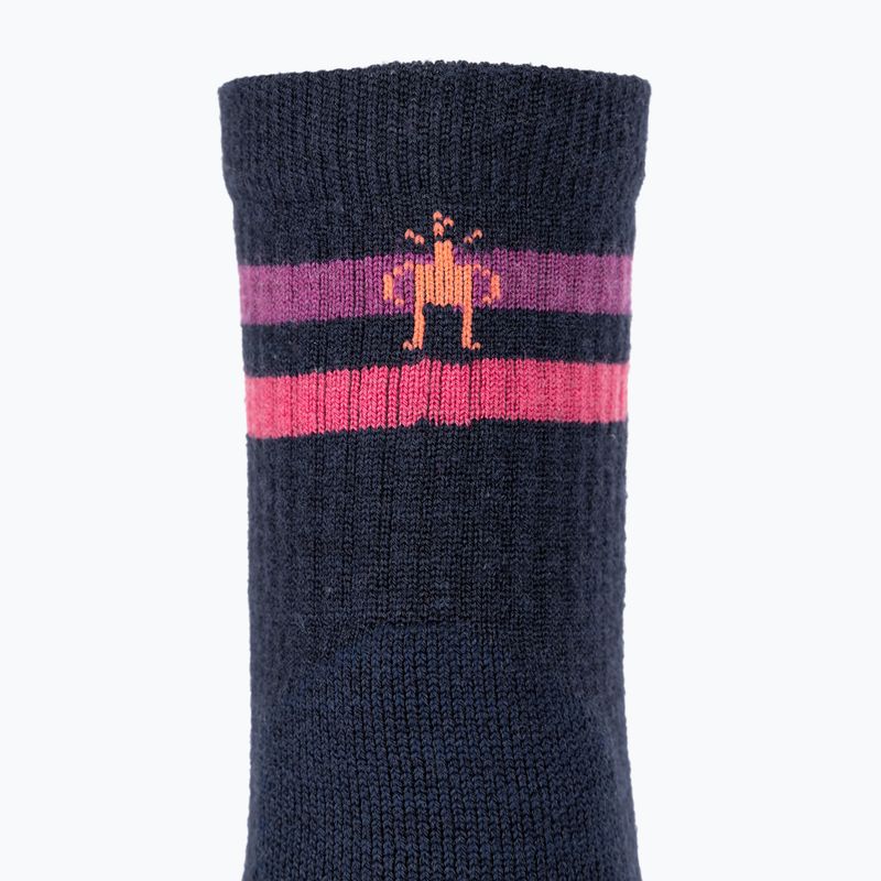 Women's trekking socks Smartwool Hike Light Cushion Tube Stripe Crew deep navy/power pink 3