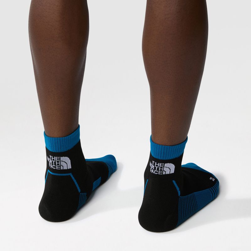 The North Face Trail Run Quarter running socks tnf black/adriatic blue 6