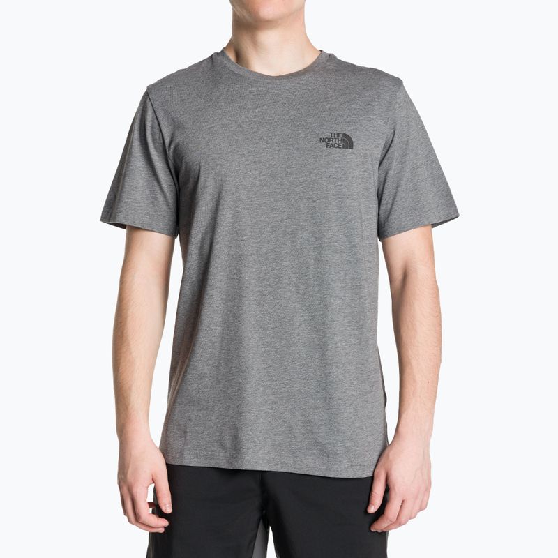 Men's The North Face Simple Dome Tee medium grey heather t-shirt