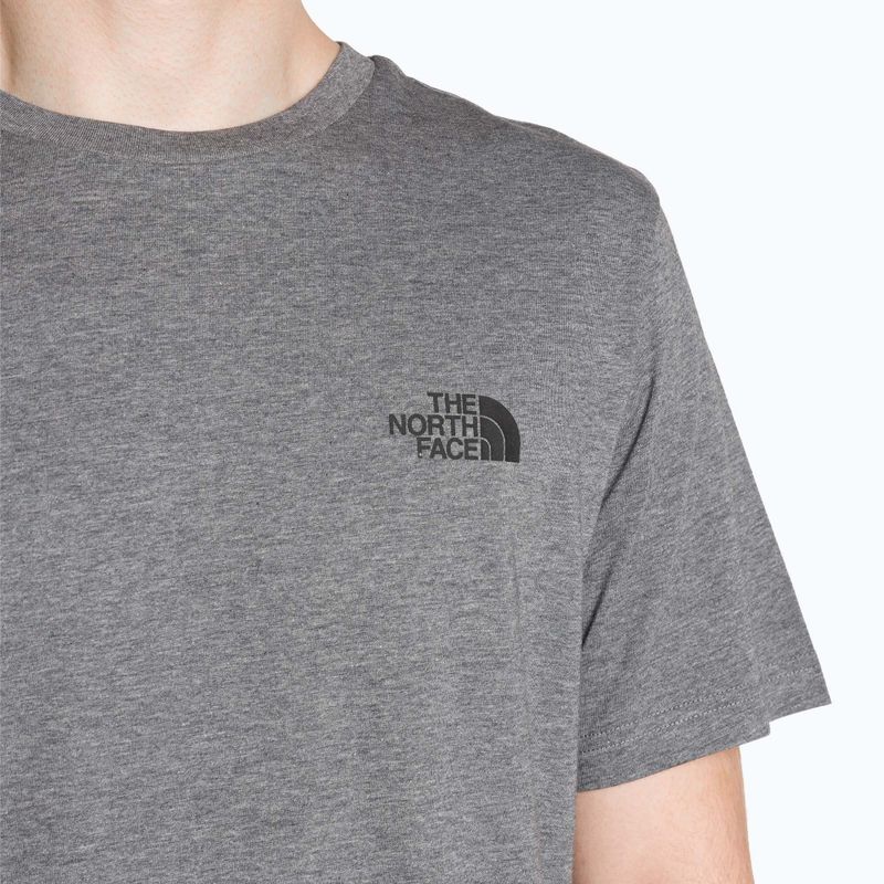 Men's The North Face Simple Dome Tee medium grey heather t-shirt 3