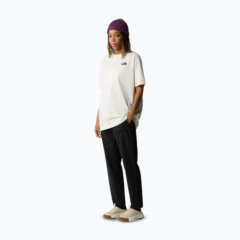 The North Face women's Essential Oversize Tee white dune t-shirt 2