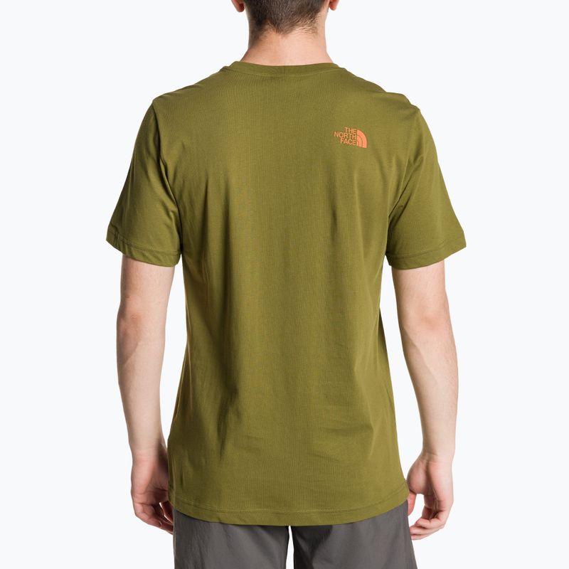 Men's The North Face Rust 2 forest olive T-shirt 2