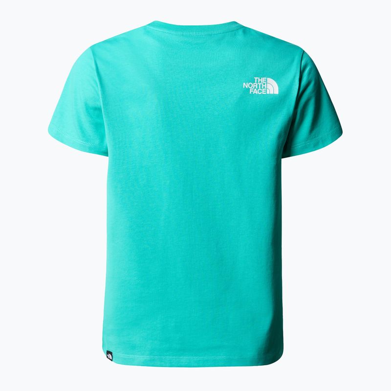 The North Face Easy geyser aqua children's t-shirt 2