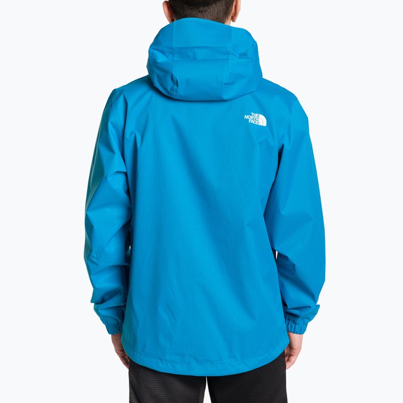 Men's rain jacket The North Face Quest skyline blue black heath 2