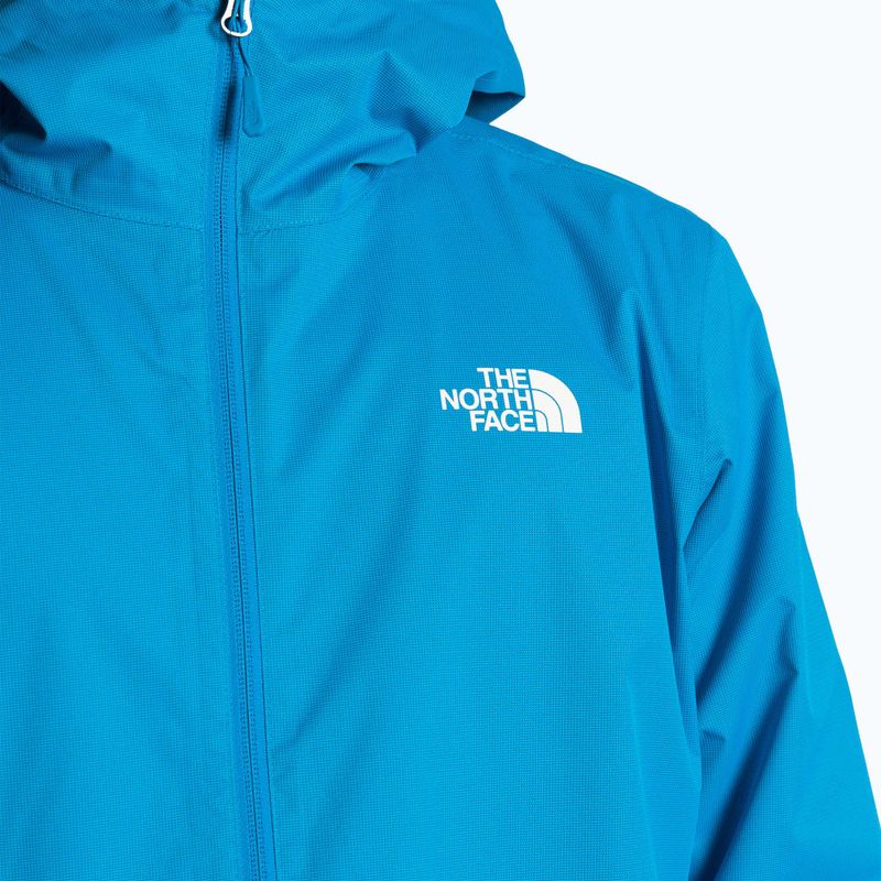 Men's rain jacket The North Face Quest skyline blue black heath 3