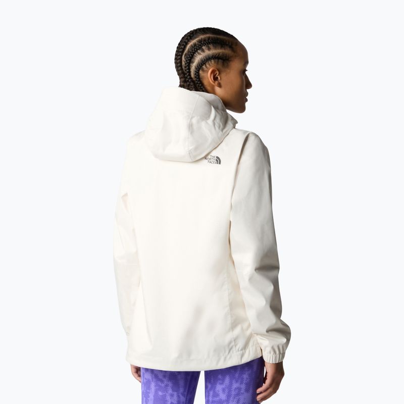 Women's rain jacket The North Face Quest white dune 3