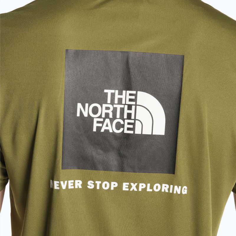 Men's training t-shirt The North Face Reaxion Red Box forest olive 4