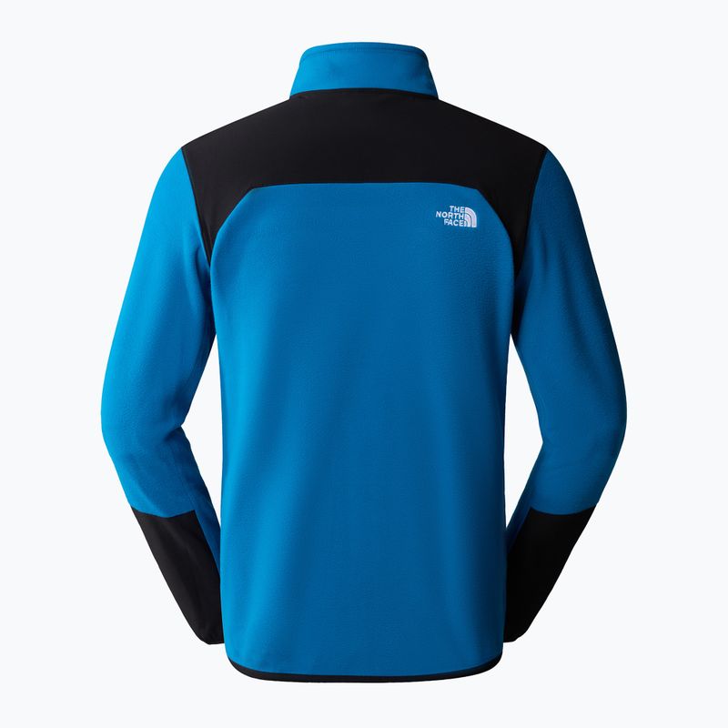 Men's trekking sweatshirt The North Face Glacier Pro FZ adriatic blue/black 2