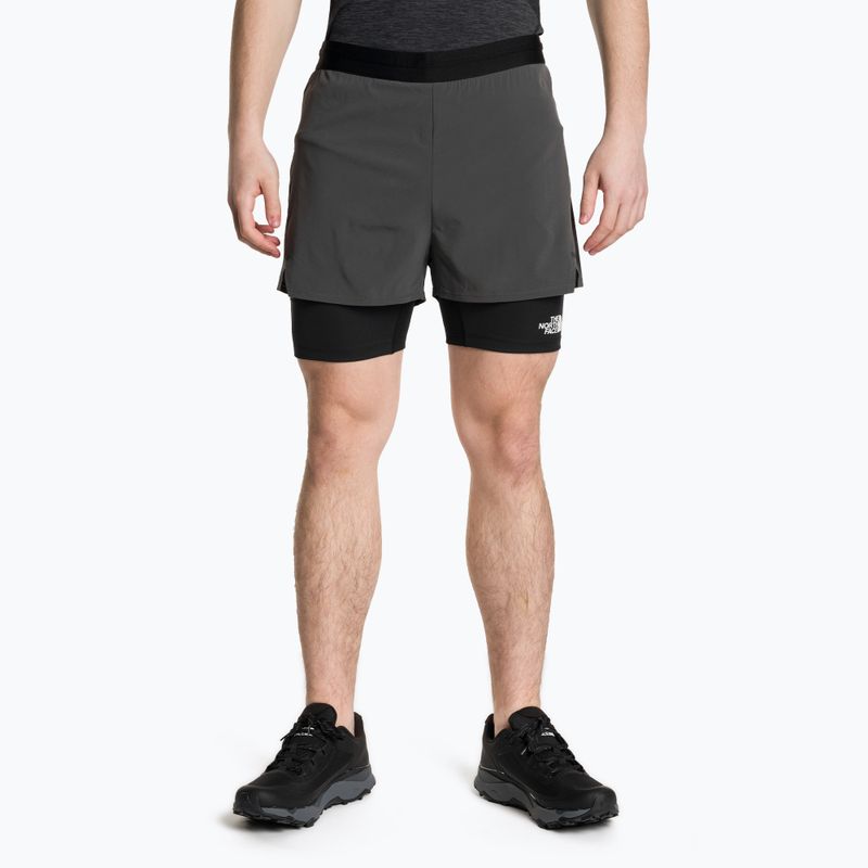 Men's training shorts The North Face Ma Lab Dual anthracite grey/black