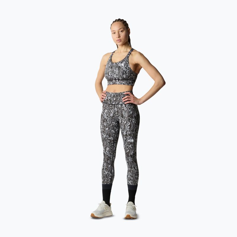 The North Face Flex Reversible asphalt grey abstract fitness bra 3