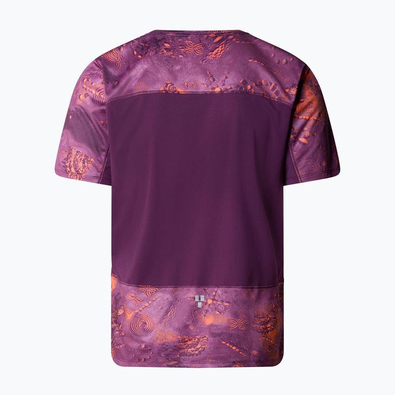 The North Face men's Sunriser vivid flame trailglyph running shirt 2