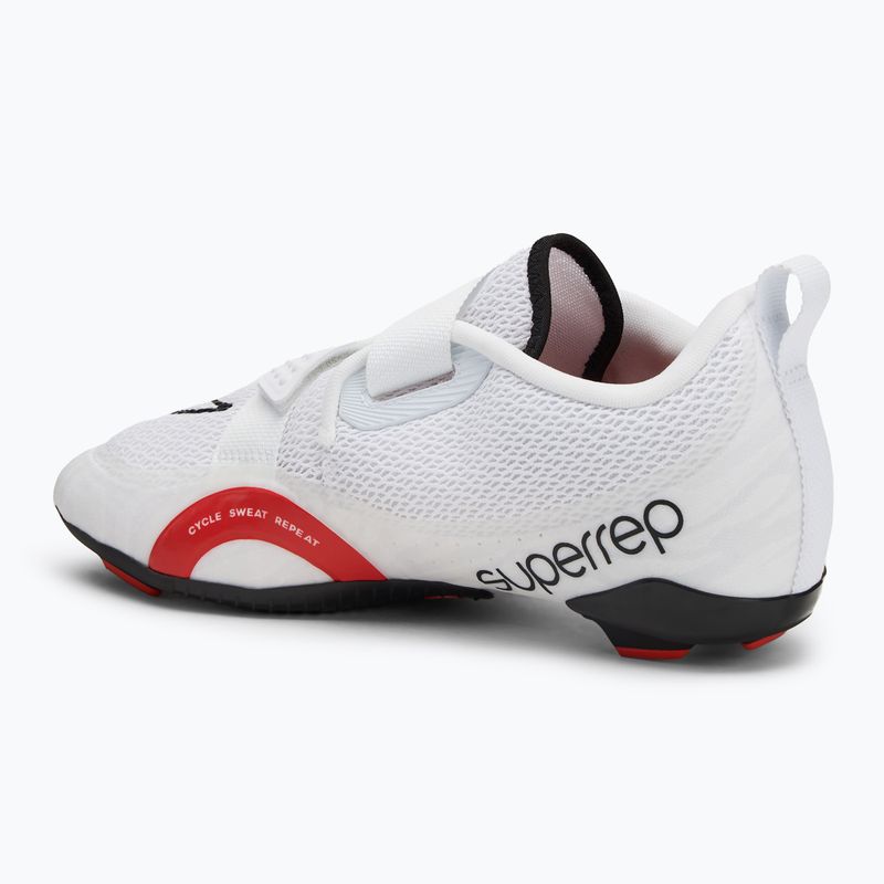 Nike Superrep Cycle 2 spinning shoes white/picante red 3