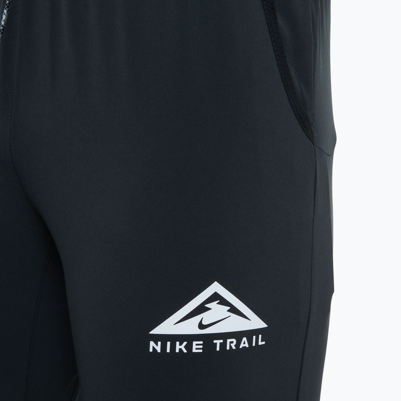 Men's Nike Dri-Fit Trail Dawn Range black/black/white running trousers 3