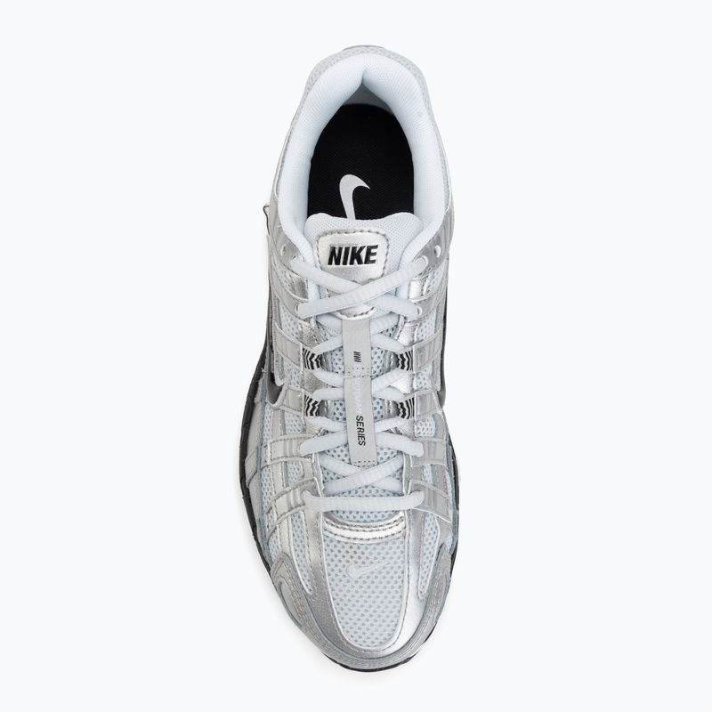 Women's shoes Nike P-6000 white/metallic silver/black 5
