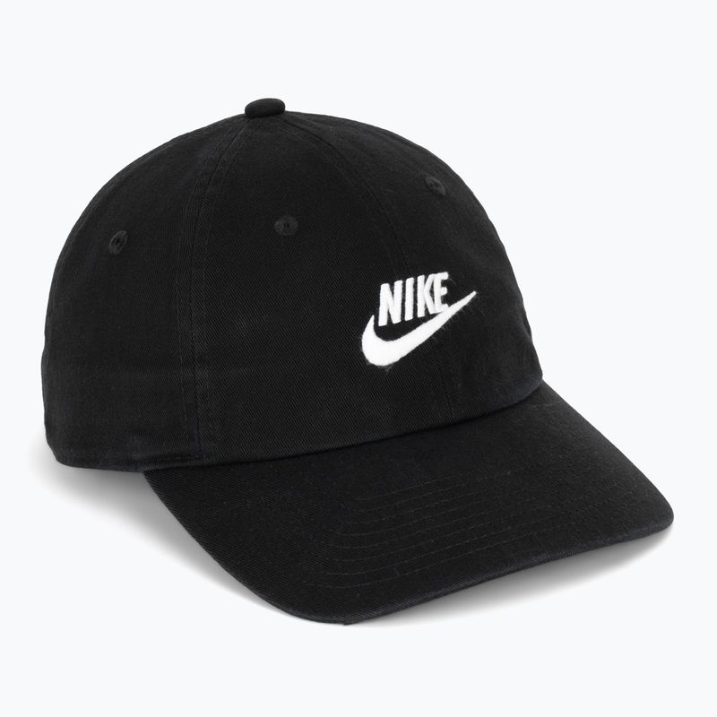 Baseball cap Nike Club Unstructured Futura Wash black/white
