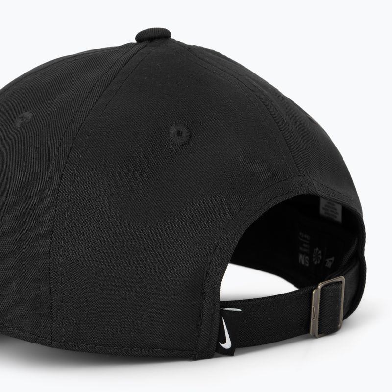 Baseball cap Nike Club Unstructured Swoosh black/black 4