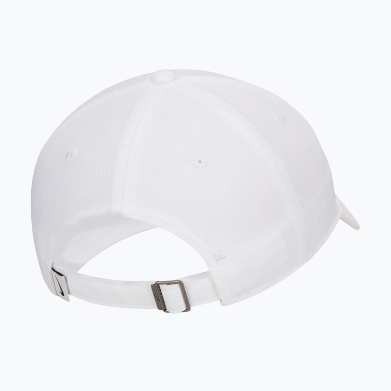 Baseball cap Nike Club Unstructured Swoosh white/white 2